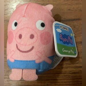 New with Tags Just Play/Hasbro Podpals Peppa Pig George Pig 3" mini plush